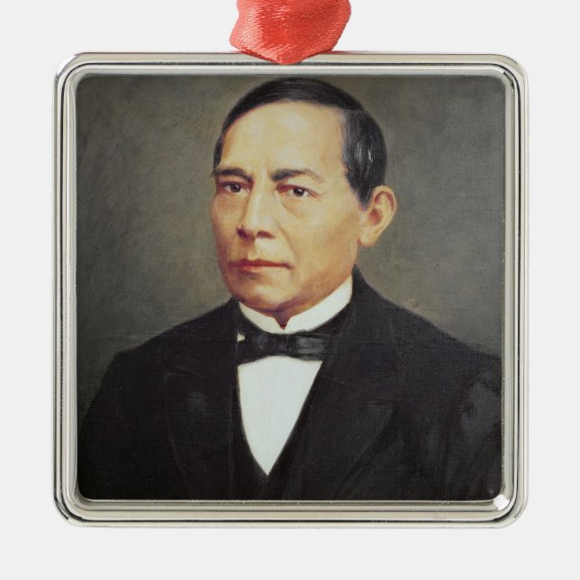 Ornement En Métal Portrait de Benito Juarez, 1948 (Devant)