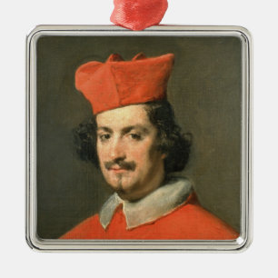 Ornement En Métal Portrait de Camillo cardinal Astali Pamphili