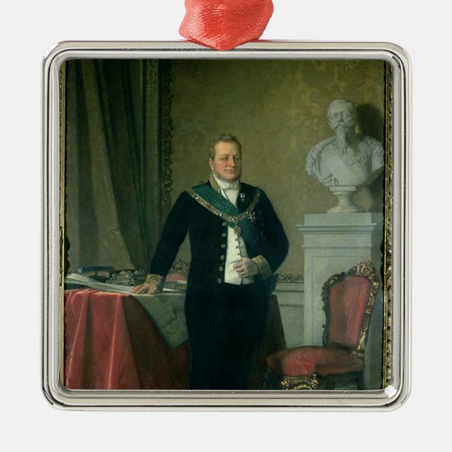 Ornement En Métal Portrait de compte Camillo Berso de Cavour (Devant)