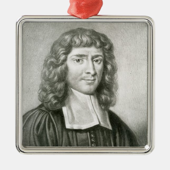 Ornement En Métal Portrait de Dr. Isaac Barrow (Devant)
