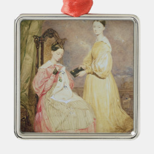 Ornement En Métal Portrait de Florence Nightingale et de elle