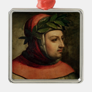 Ornement En Métal Portrait de Petrarch