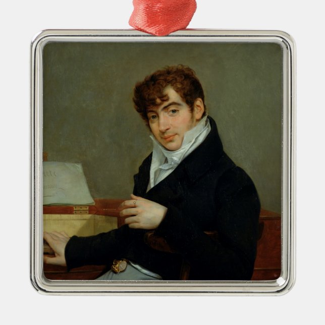 Ornement En Métal Portrait de Pierre Zimmermann 1808 (Devant)