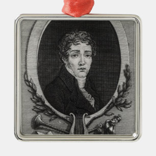 Ornement En Métal Portrait de SebastiAn-Roch Nicolas