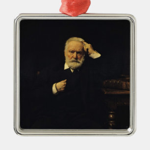 Ornement En Métal Portrait de Victor Hugo 1879