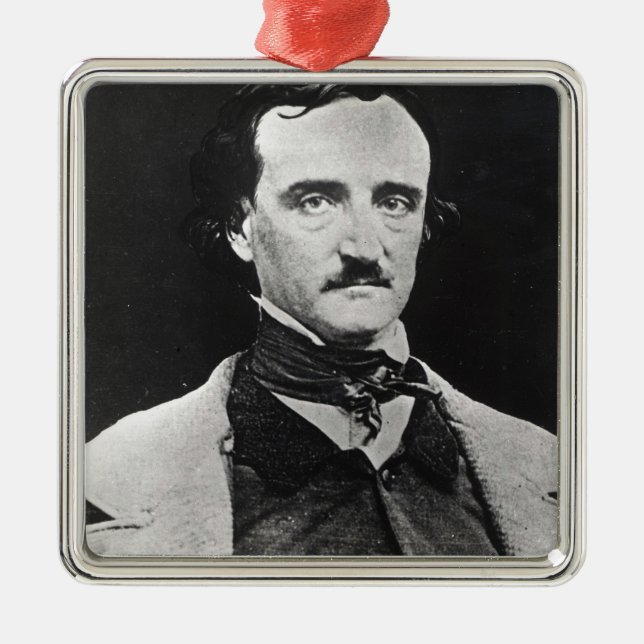 Ornement En Métal Portrait d'Edgar Allan Poe (Devant)