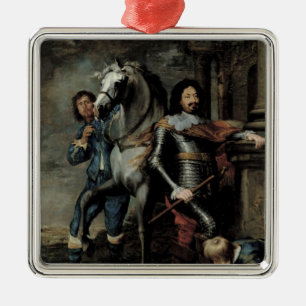 Ornement En Métal Portrait du Général Ottavio Piccolomini
