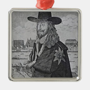 Ornement En Métal Portrait du Roi Charles I