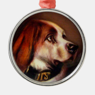 Ornement En Métal PORTRAITS DE CHIEN MINIATURE Bloodhound
