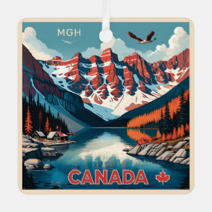 Ornement En Métal Poster de voyage sur mesure Monogramme Canada