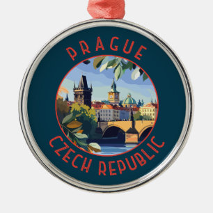 Ornement En Métal Prague République Tchèque Retro Cercle détendu