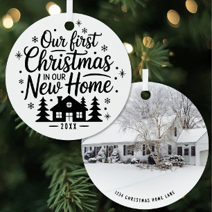 Ornement En Métal Premier Noël dans une nouvelle maison Photo