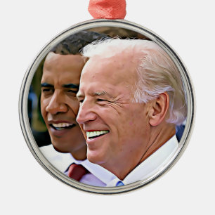 Ornement En Métal Président Obama et vice-président Biden