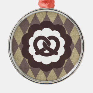 Ornement En Métal pretzel