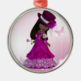 Ornement En Métal Princesse Ornament d'Afro-américain