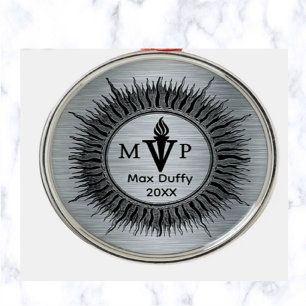 Ornement En Métal Prix de flamme MVP Sunburst modifiable MVP Metal