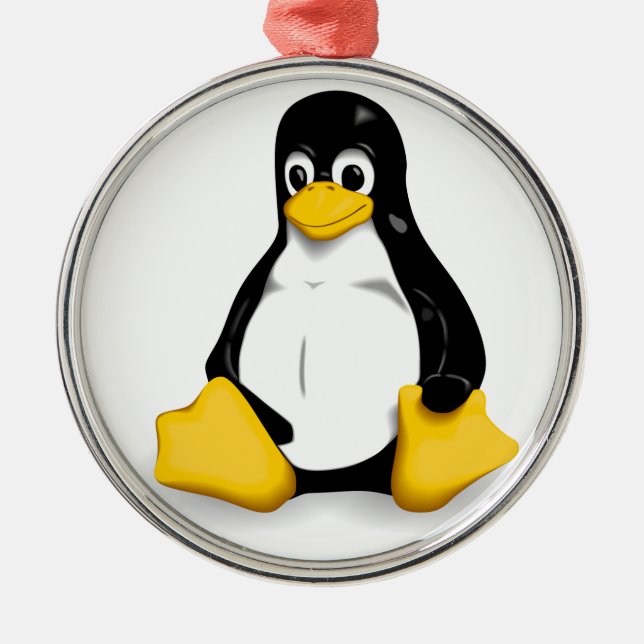 Ornement En Métal Produits de Linux Tux (Devant)