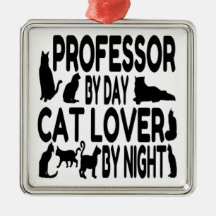Ornement En Métal Professeur Amoureux des chats