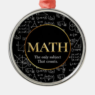 Ornement En Métal Professeur de mathématiques Awesome Gold Enseignan