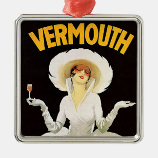 Ornement En Métal Publicité Art Déco de Marcello Dudovich “Vermouth”