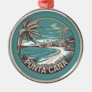 Ornement En Métal Punta Cana République Dominicaine Insigne d'Art Vo