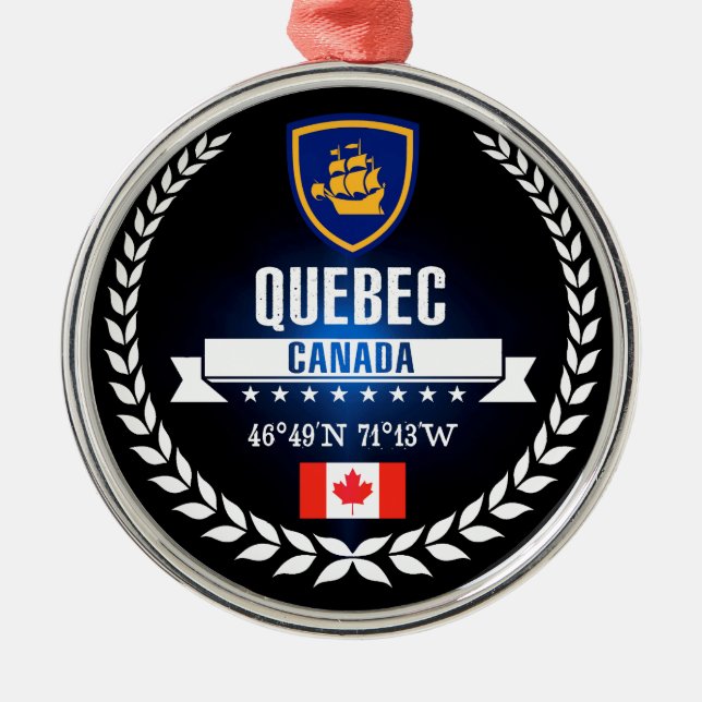 Ornement En Métal Québec (Devant)