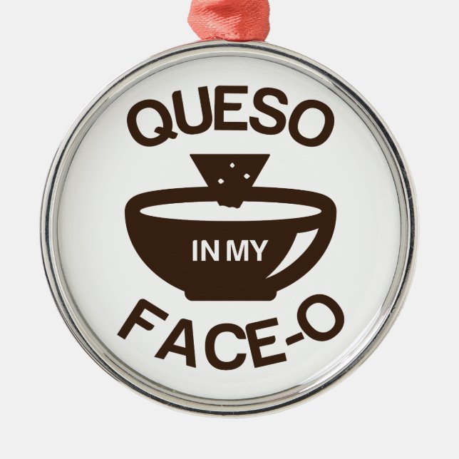 Ornement En Métal Queso dans mon Visage-o (Devant)