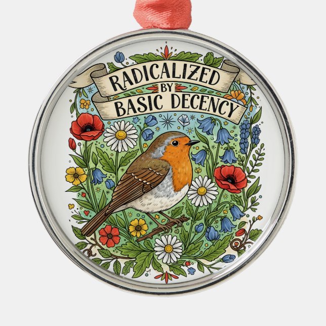 Ornement En Métal Radicalized by Basic Decency Aesthetic Art Bird (Devant)