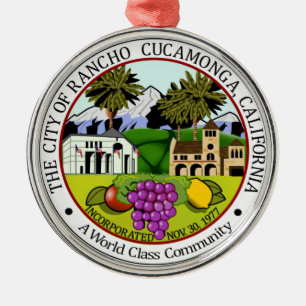 Ornement En Métal Rancho Cucamonga (California) City Seal