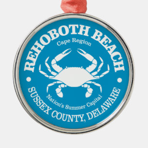 Ornement En Métal Rehoboth Beach (crabe)