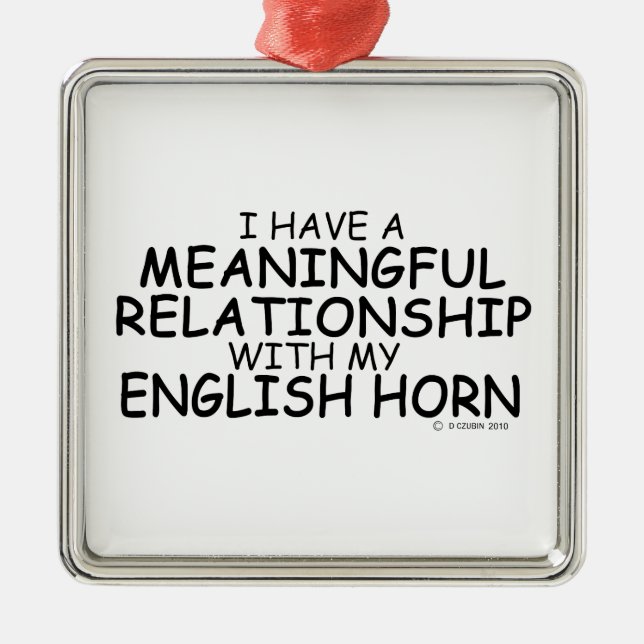 Ornement En Métal Relation significative Corne anglaise (Devant)