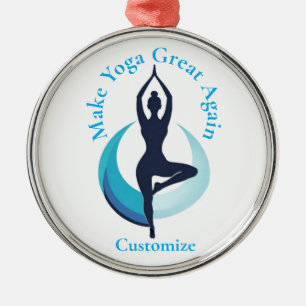 Ornement En Métal Rendre le yoga super Thunder_Cove