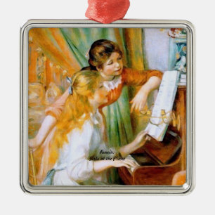 Ornement En Métal Renoir : Girls at the Piano