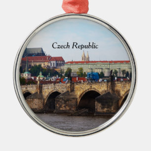 Ornement En Métal République tchèque-Prague Château et Pont Charl