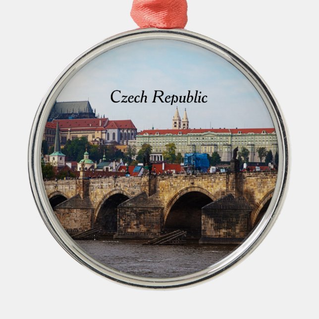 Ornement En Métal République tchèque-Prague Château et Pont Charles (Devant)