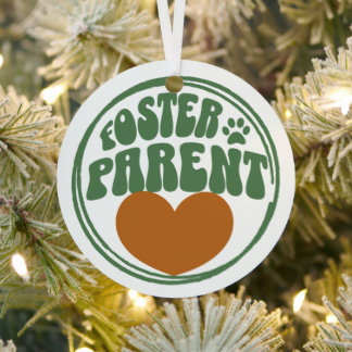 Ornement en métal rétro - Parent en Foster pour an