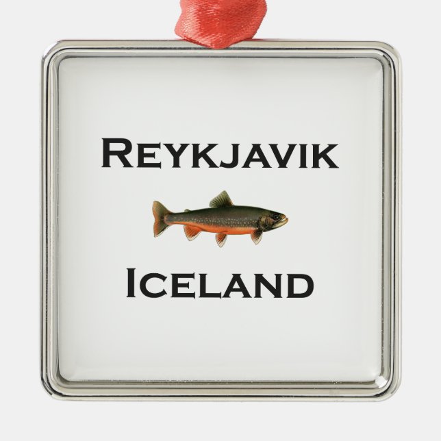 Ornement En Métal Reykjavik Islande (Devant)