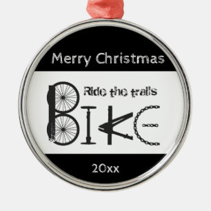 Ornement En Métal Ride Trail Bike Graffiti Inspiration Noël