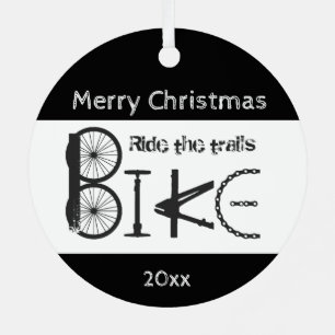 Ornement En Métal Ride Trail Bike Graffiti Inspiration Noël