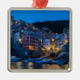 Ornement En Métal Riomaggiore la nuit Cinque Terre Ligurie Italie
