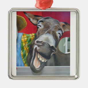 ORNEMENT EN MÉTAL RIRE L'ORNAMENT DE DONKEY