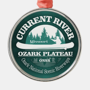 Ornement En Métal Rivière actuelle (canot)