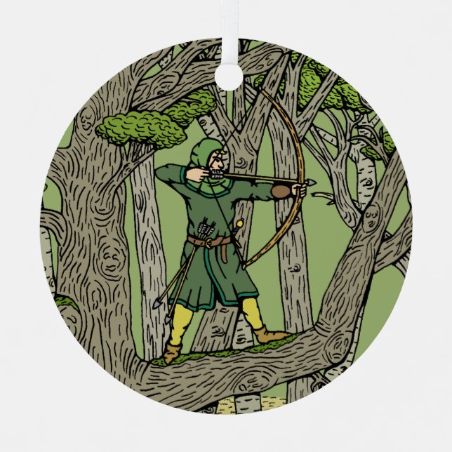 Ornement En Métal Robin Hood (Recto)