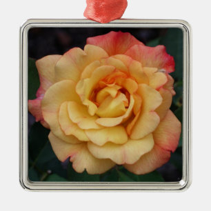 Ornement En Métal Rose Beautiful Pink and Yellow Floral