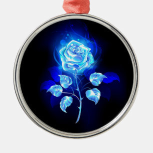 Ornement En Métal Rose bleu brûlant