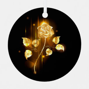 Ornement En Métal Rose d'or ( rose d'or )
