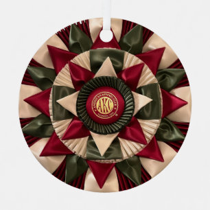 Ornement En Métal Rosette de chien MACH Noël personnalisé