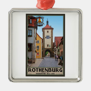 Ornement En Métal Rothenburg OD Tauber - Sieberstor