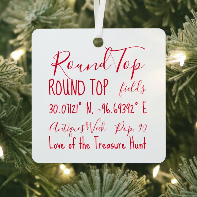 Ornement En Métal Round Top Texas Antiques Week (Insitu)
