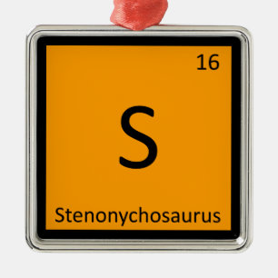 Ornement En Métal S - Symbole du Stenonychosaurus dans le tableau pé